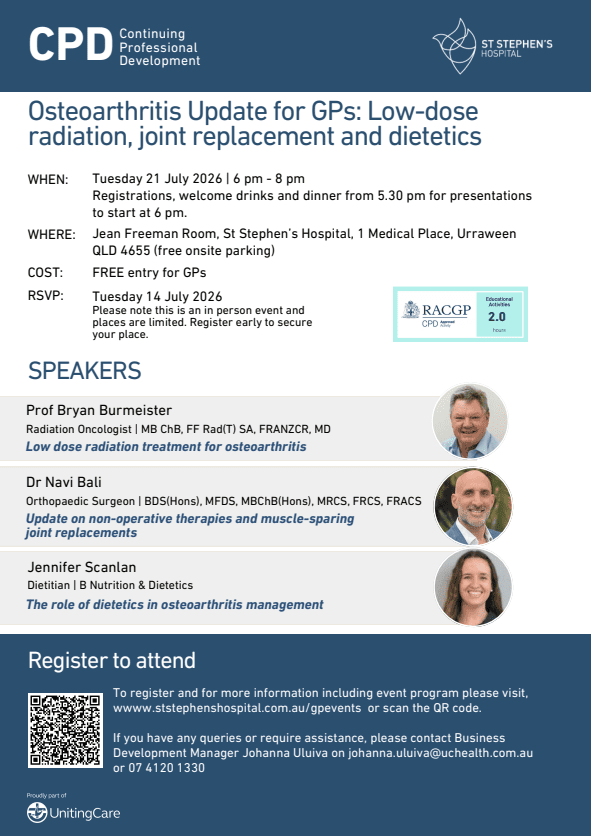 Osetoarthritis Event Flyer